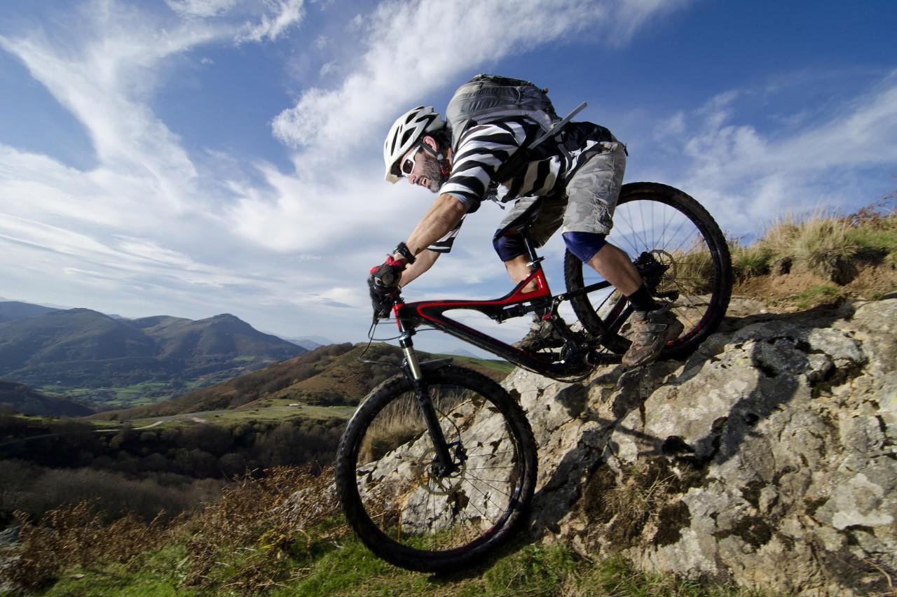 Rider in action at Freestyle Mountain Bike Session